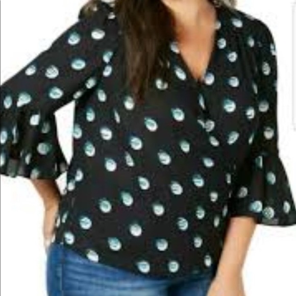 INC International Concepts Tops - INC International Concepts Plus Size Surplice Top